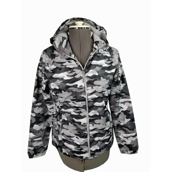 Mountain Club Camo Jacket Black white‎ Women's Size MEDIUM (US Small), NWT - Picture 2 of 15